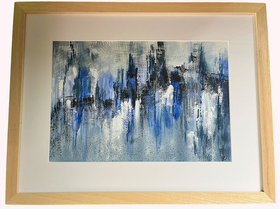 Framed Watercolour Abstract called Drift