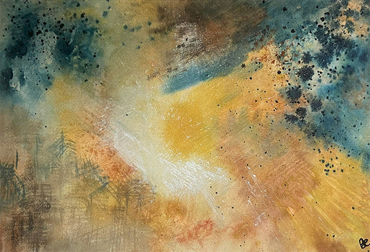 Watercolour Abstract called Enraptured