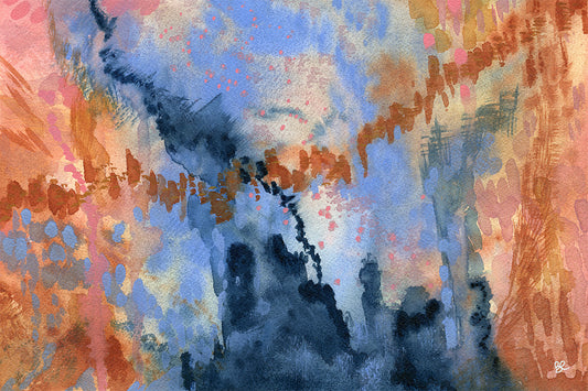  Watercolour Abstract called Conundrum