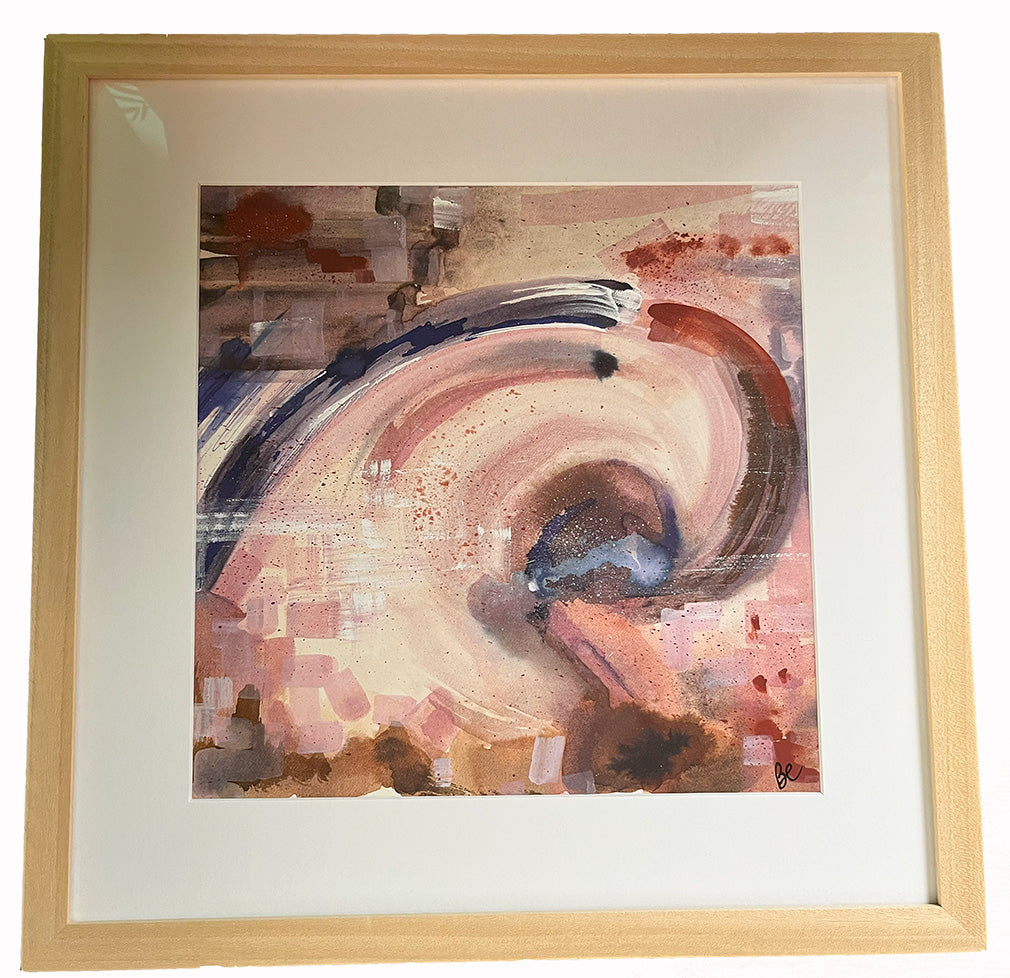 Framed Watercolour Abstract called Resilience