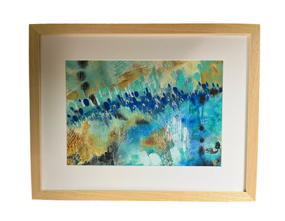 Framed Watercolour Abstract called Symbiosis