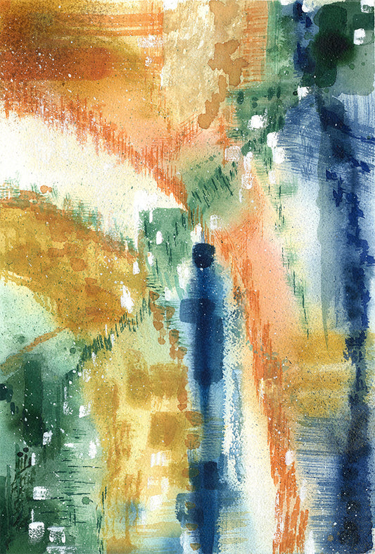 Watercolour Abstract called Yearning